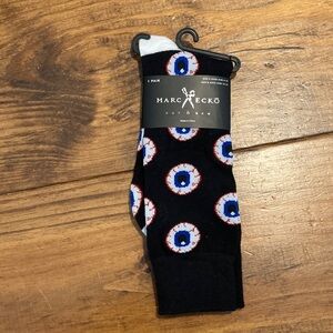 Marc Ecko Black and Blue Patterned Socks find creepy men’s eyeball socks